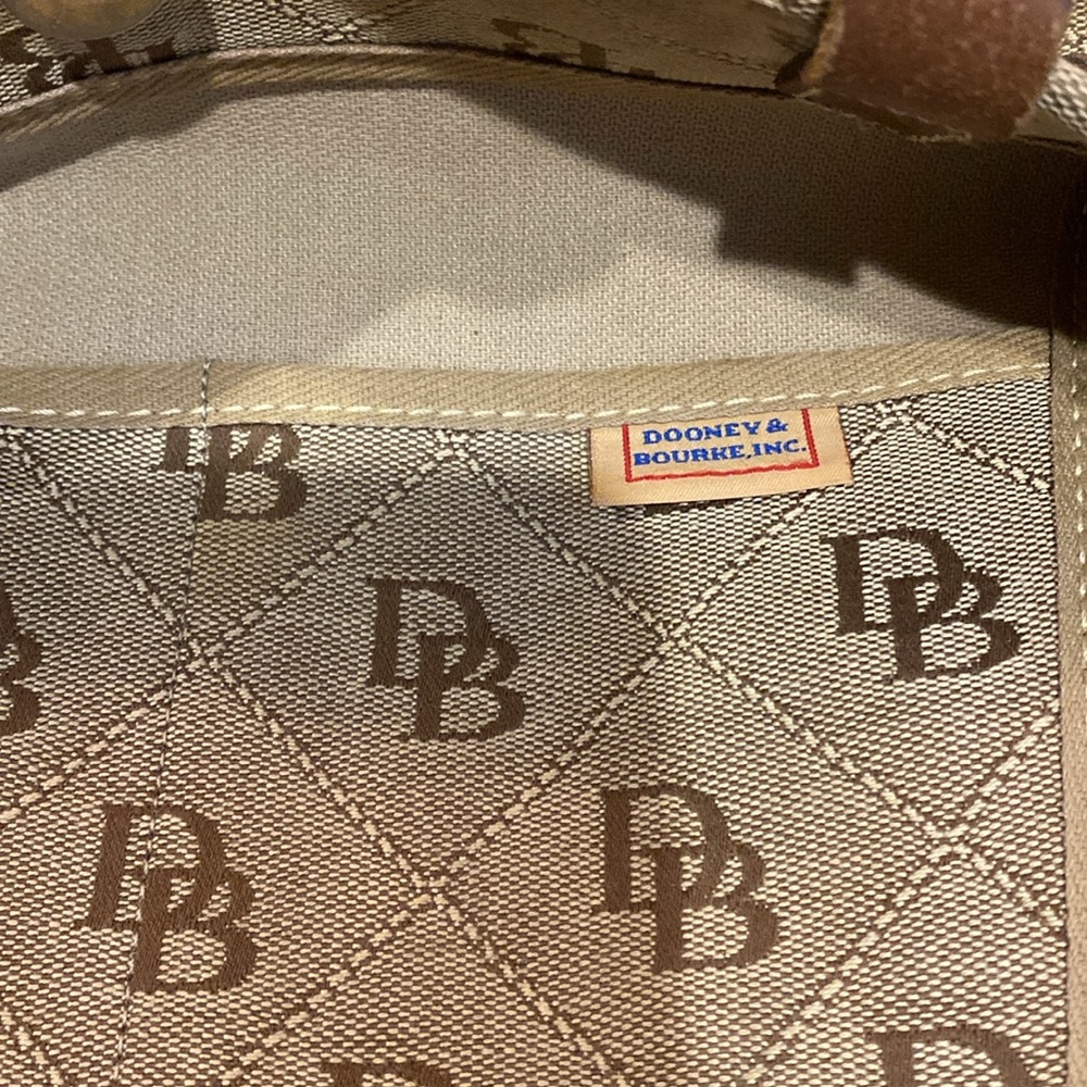 Dooney & Bourke Brown and Tan Shoulder Bag - Picture 2 of 5